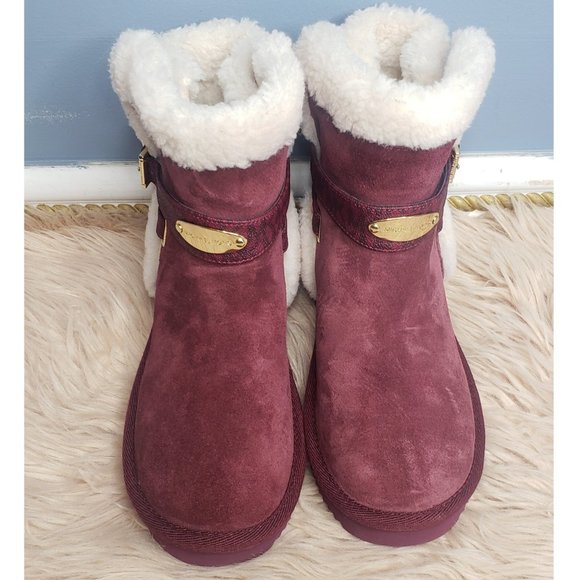 MICHAEL KORS SANDY SUEDE ANKLE BOOTIES - SIZE 6 - Picture 3 of 7